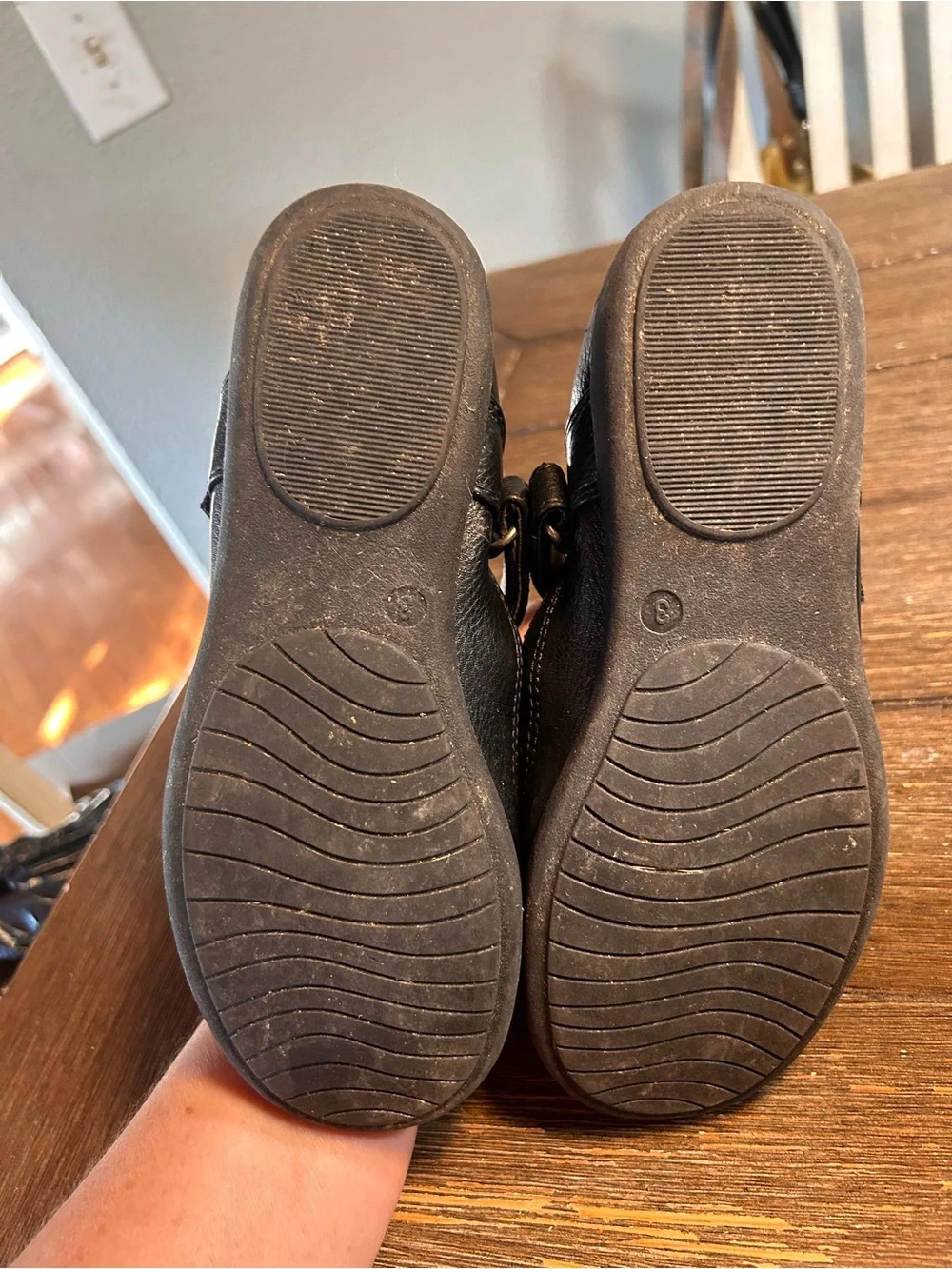 Black Mary Jane shoes size 3m